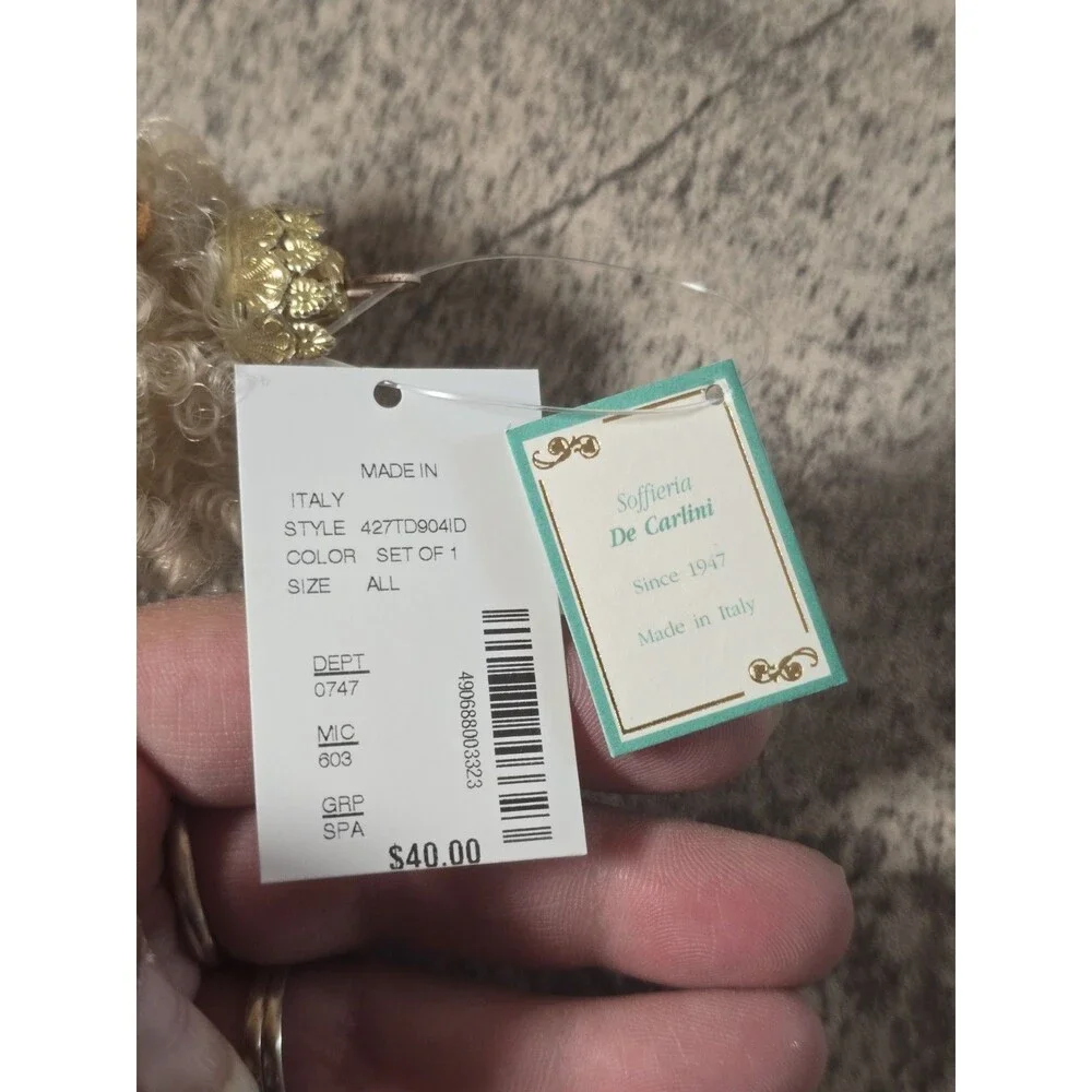 Soffieria De Carlini Christmas Ornament Mouse King Vintage  NWT Original Package